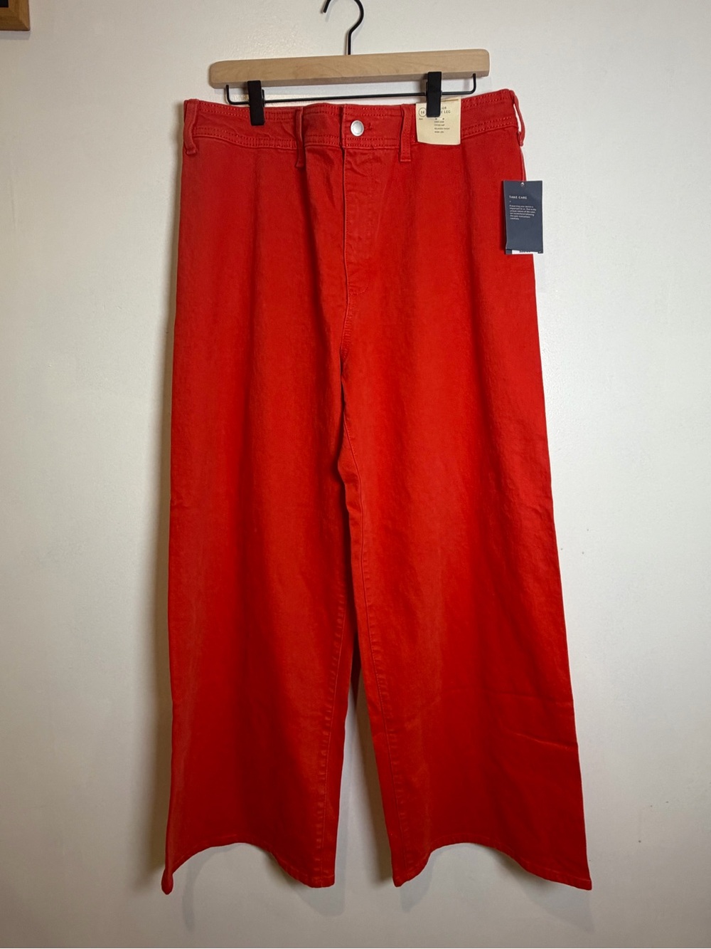Universal Thread Red Wide-Leg Jeans